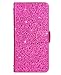 iPhone 6/6s wallet case,FLYEE Bling Crystal 3D Raindrop Pattern Sparkly PU Wallet Protective Case with Magnetic Button Closure Perfect Fit for Apple iphone 6s 4.7 inch(rose)