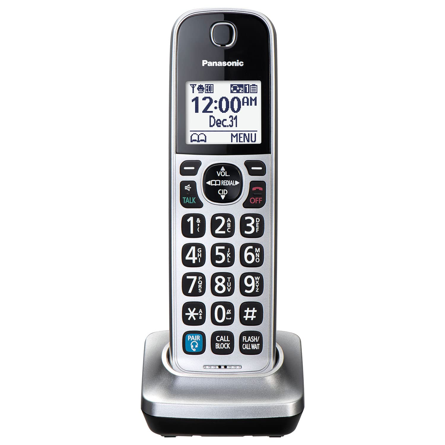Photo 1 of **NO BOX**Panasonic Cordless Phone Handset, Pair with up to 4 Bluetooth Wireless Headphones, Expandable, KX-TGD89x and KX-TGF89x Series Compatible - KX-TGDA99S (Silver)