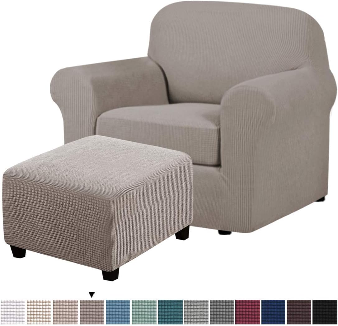 2 Piece Sofa Cover for Armchair 32"48" Bundle Square