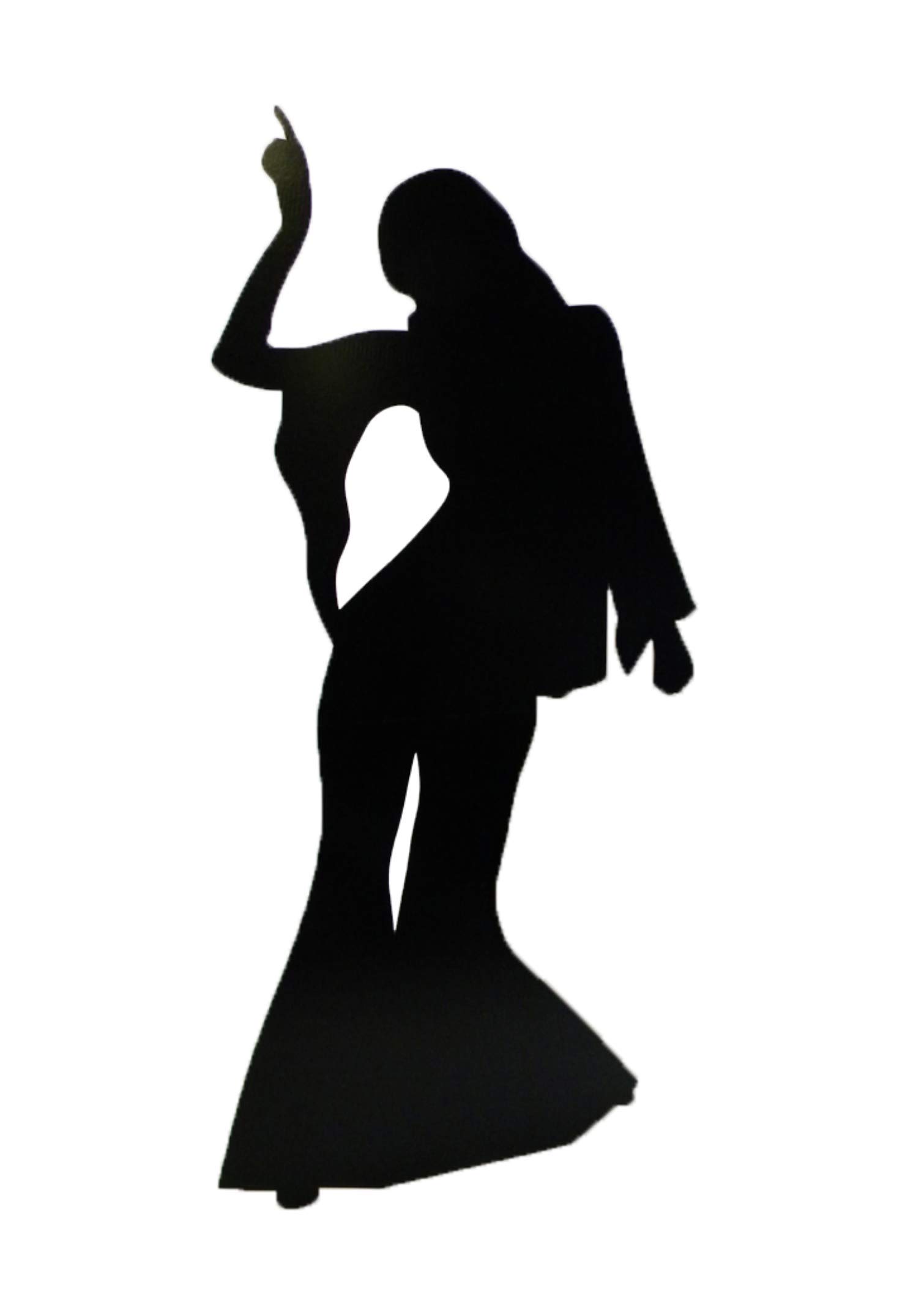 Star Cutouts SC108 Disco Dancer Female Silhouette – Cardboard Cutout | Fun 70s Disco Party & Retro Event Decoration