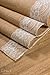 Ling's moment Natural Hessian Burlap Table Runner 108 Inch White Lace Trim for Thanksgiving Christmas Country Rustic Wedding Decorations Farmhouse Kitchen Decor