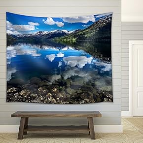 Beautiful Nature Norway Natural Landscape. - Fabric Wall Tapestry Home Decor - 51x60 inches