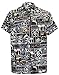 La Leela Men's Aloha Hawaiian Shirt Short Sleeve Button Down Casual Beach Party