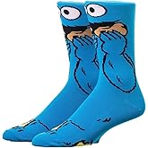 TCB Creations Cookie Lover Cartoon Monster 360-Degree Graphic Print Crew Socks