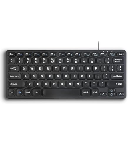 Amazon.com: Perixx PERIBOARD-215B US, Wired Keyboard - Ultra Slim