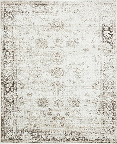 Unique Loom Sofia Collection Beige 8 x 10 Area Rug (8' x 10')