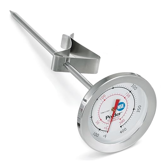 Polder Candy/Deep Fry Thermometer, Stainless Steel