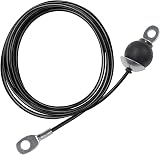 LFJ Fitness Steel Cable Heavy Duty Lat Pulldown Pulley System 2.5m Gravity Ball