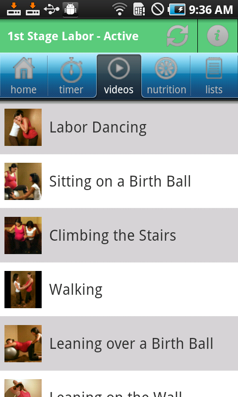 iBirth Pregnancy App (Contraction Timer & Labor Position Videos) - Thumbnail 2
