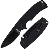 COLD STEEL American Lawman 3.5" S35VN Razor-Sharp Blade 4.625" G-10 Handle Tactical Folding Knife with Tri-Ad Lock, Ambidextrous Pocket/Belt Clip