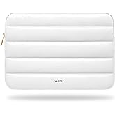 VANDEL - The Original Puffy Laptop Sleeve 13-14 Inch. White Laptop Sleeve for Women. Carrying Case Cover MacBook Pro 14 in, MacBook Air 13 Inch, iPad Pro 12.9, Dell, Asus, HP