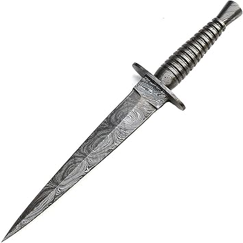 Amazon Sgnj 9375 ハンドメイド ダマスカス スチールブレード ハンティング ダガーナイフ 剣 シェフ キッチン ナイフ ボウイ フルタング スキナー 斧 ビレット クリーバー 折りたたみナイフ ククリ ナイフアクセサリー サバイバル キャンプ シース付き Pal 00