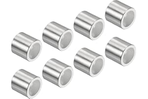 PATIKIL Inline Axle Bearing Spacers, 16 Pack Skates Speed Spacer Hardware Aluminum for 8mm Axle Roller, Silver