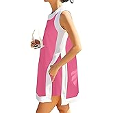 Seetaa Women's Summer 2 Piece Outfits Sleeveless Spilt Hem Knit Sweater Top Sets Lounge Set Tracksuit With Pockets(Pink-XL)