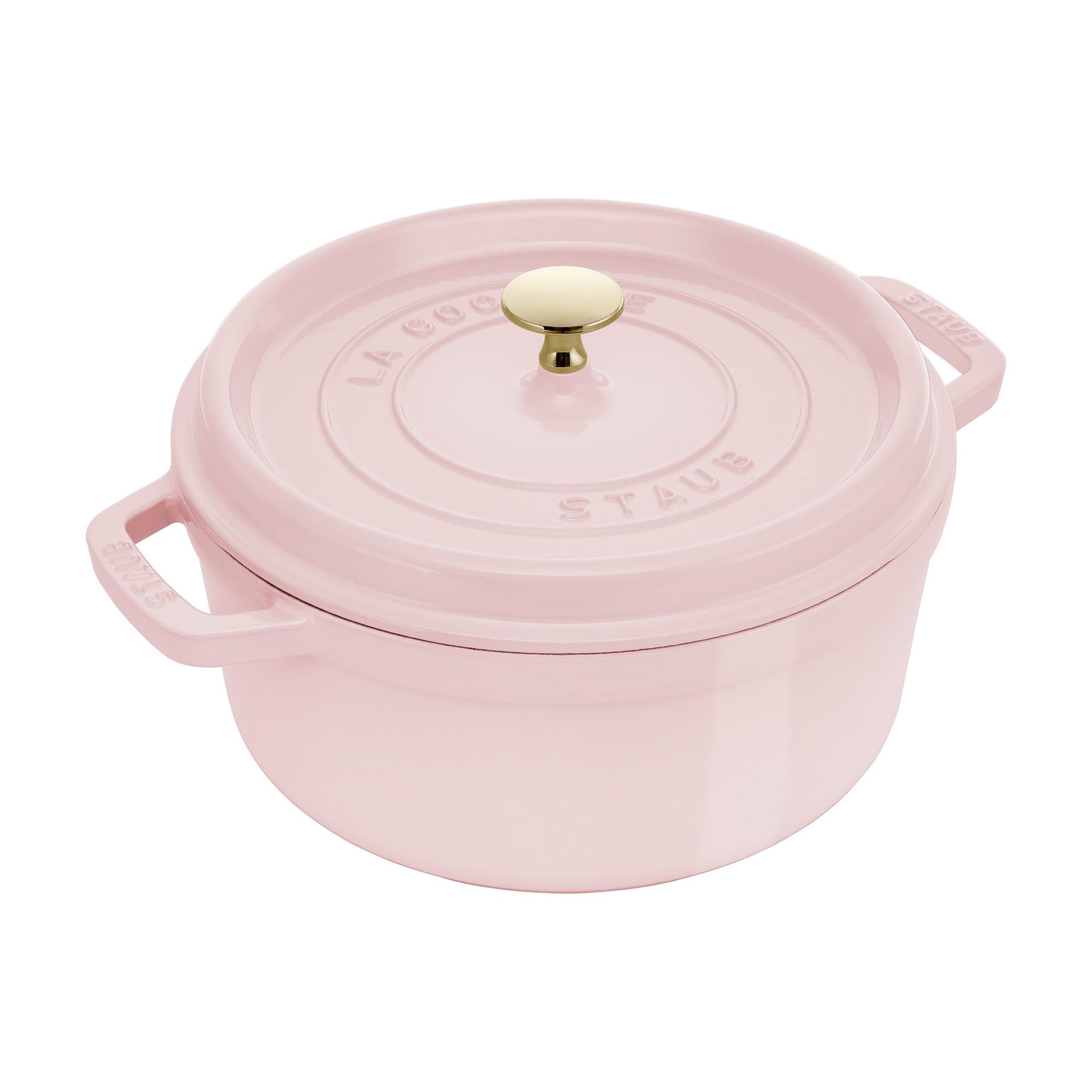 Staub Cast Iron 4-qt Round Dutch Oven - Peony Pink Image