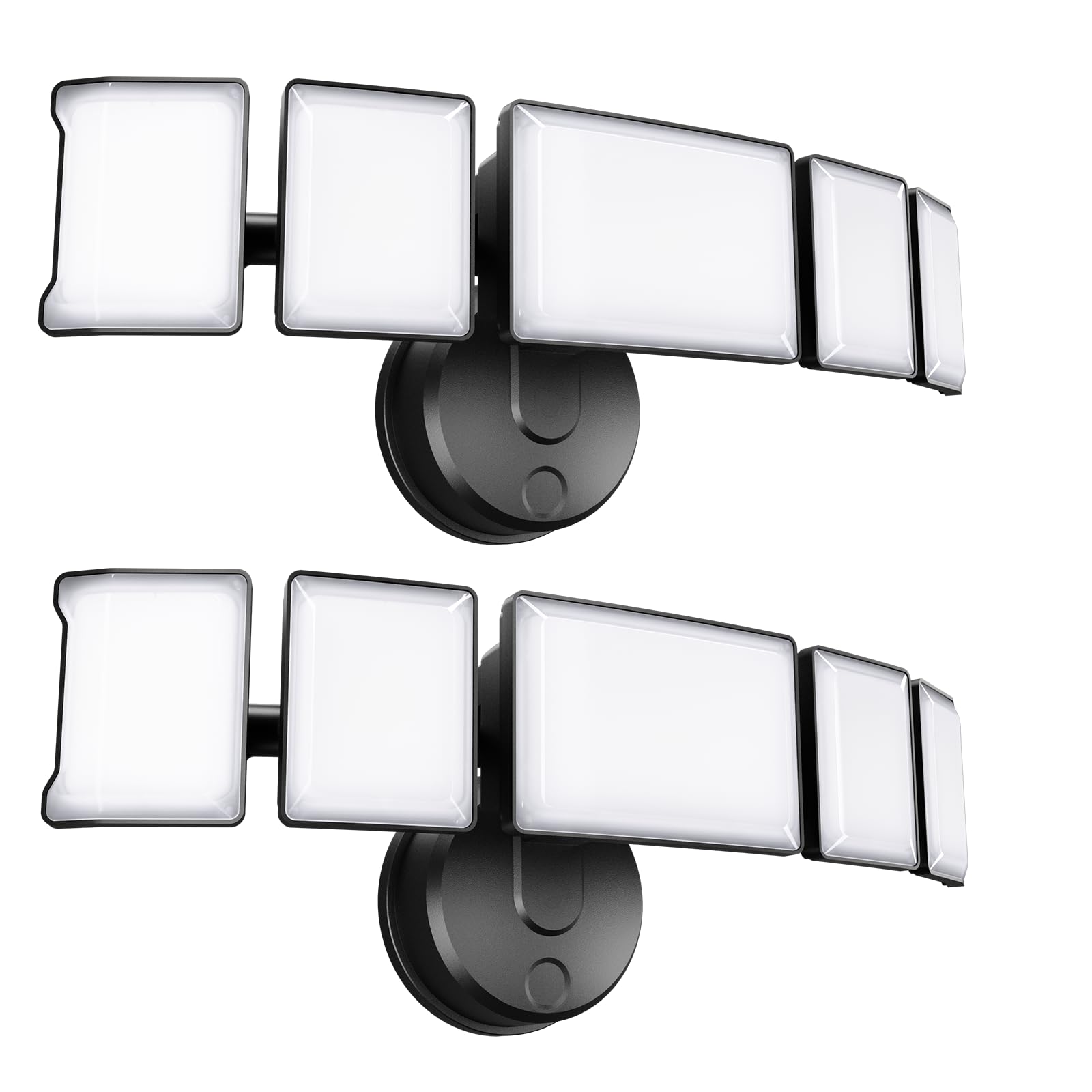 Photo 1 of Olafus 100W Flood Light Outdoor 2 Pack, Switch Controlled LED Security Light 10000LM, 6500K Outside Floodlight with 5 Adjustable Head, IP65 Waterproof Exterior Light Fixture Wired for House Yard Black