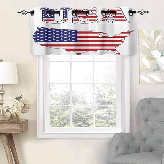 Amazon.de: Verdunkelungsvorhang, Volants, Anti-UV, USA-Karte, Sterne