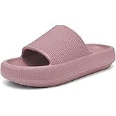 Haifago Cloud Slide Sandals for Women Comfort Recovery Pillow Sandal, Lightweight House Bathroom Shower Slippers Adjustable Double Buckle Platform Slide
