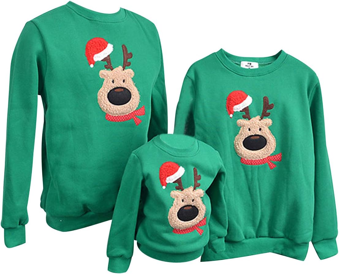 Family Matching Christmas Jumpers Funny Xmas Jumpers Sweatshirts Novelty Ugly Christmas Sweaters Pullover Reindeer Mens Womens Girls Boys Kids Festive Santa Tops Snowman Ladies Unisex Couples Cool
