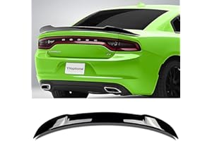 YHoptional Rear Trunk Spoiler Wing for 2011-2023 Dodge Charger Base SXT GT R/T Models, Dodge Charger Wing Accessories Gloss Black Rear Spoiler