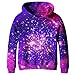 SAYM Big Girls Galaxy Fleece Pockets Sweatshirts Jacket Pullover Hoodies NO1 S