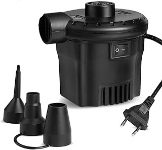 Elektrische Luftpumpe Deeplee Luftpumpe für luftmatratze, 2 in 1 Inflate und Deflate Elektrische Pump mit 3 Luftdüse für aufblasbare Matratze,Sofa,Luftmatratze Pool,Boot,Schwimmring[2020 aktualisiert]