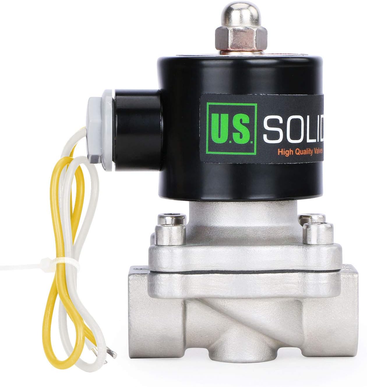 1/2" Stainless Steel Electric Solenoid Valve 220V AC G Thread Normally Closed VITON from U.S. SOLID - Image 3