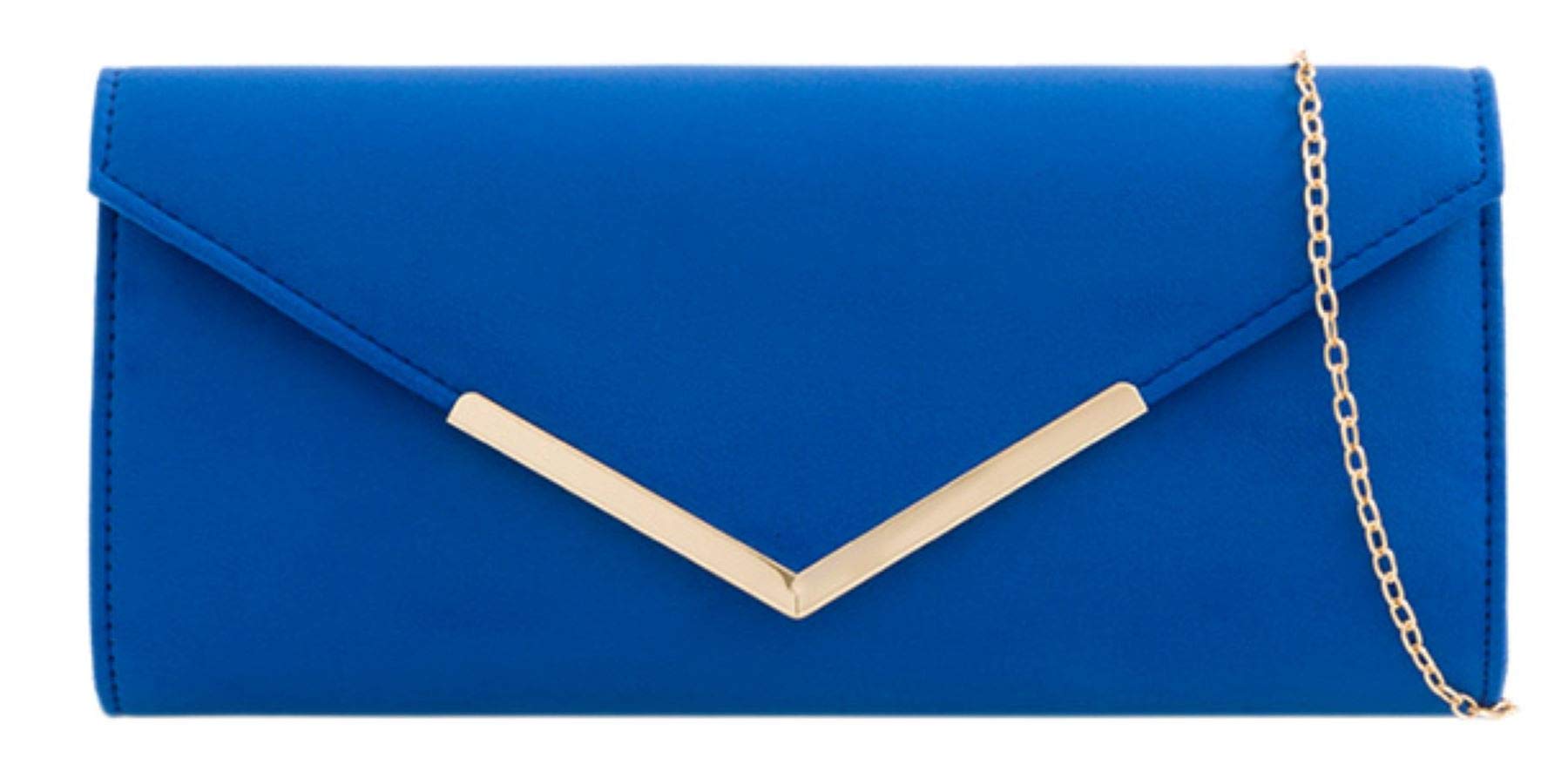 Girly Handbags Womens Small Frame Clutch Bag - Royal Blue