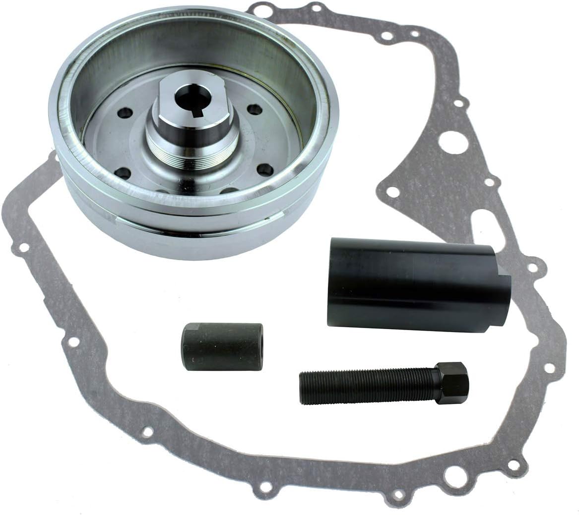 Kit Flywheel + Gasket + Puller for Suzuki LTF 400 Eiger 4x4 2x4 2002