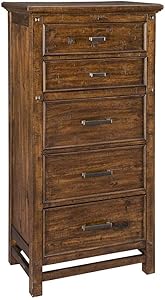 Intercon Wolf Creek Rustic Vintage Acacia 5-Drawer Lingerie Chest