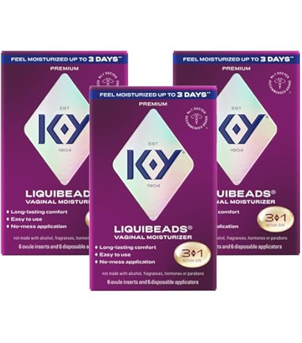 Amazon.com : K-Y Liquibeads Silicone-Based Formula 6 Bead Inserts and 6  Applicators Vaginal Moisturizer & Lube for More Comfortable Sex For Men,  Women and Couples (3 Pack) : Health & Household