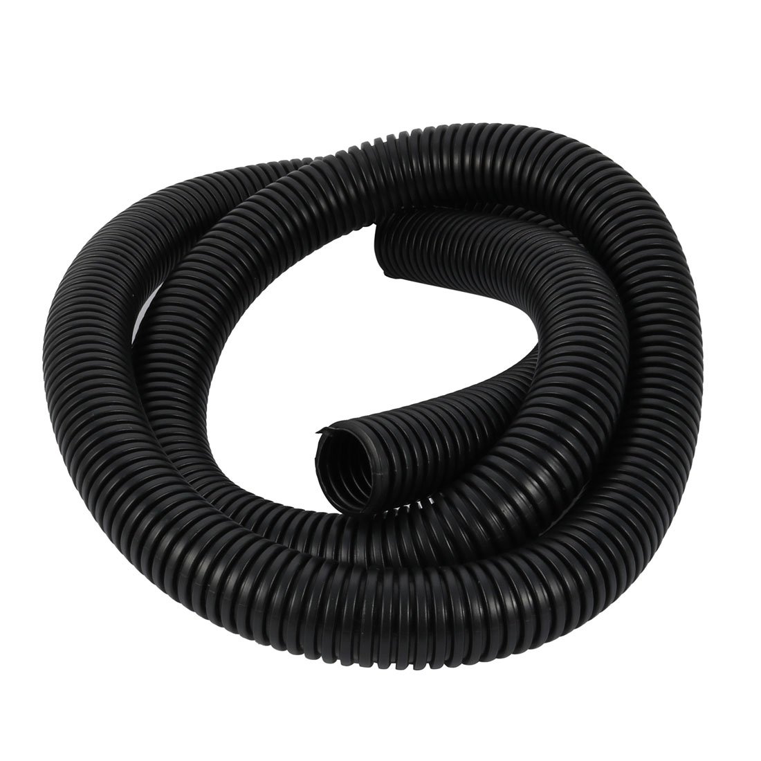 sourcing map 1.5 M 23 x 28 mm PP Flexible Corrugated Conduit Tube for Garden,Office Black