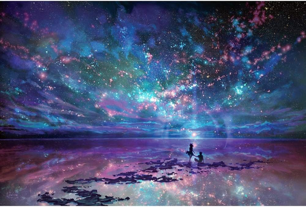 Puzzle Wooden Jigsaw Fantasy Starry Ocean 4000/5000/6000 Pieces Adults Super Difficult Toys Game Gift 0312 (Color : 4000 Pieces)