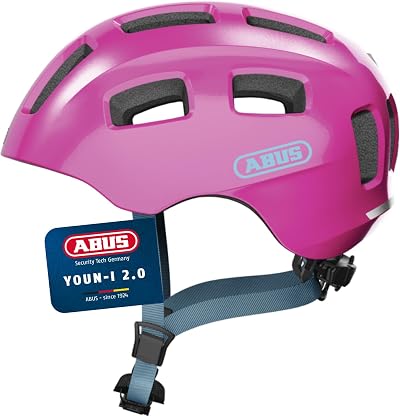 ABUS Youn-I 2.0 Bike Helmet with Light for Kids Teens Adults