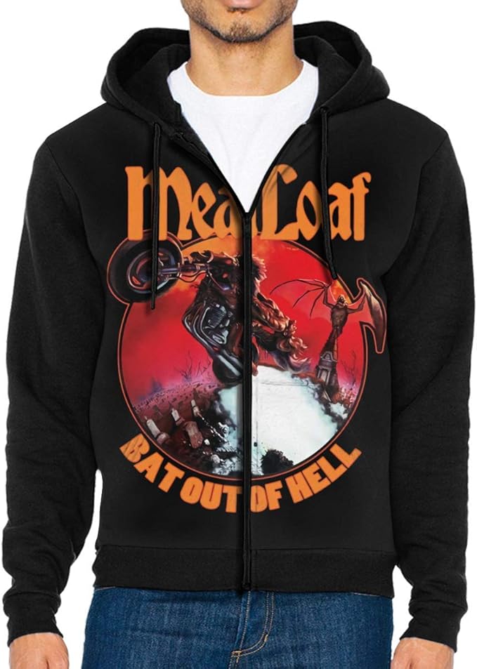 Meat Loaf Band Men's Jacket Hoodies Sweatshirt Lightweight Sports Full