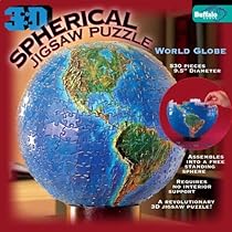 3D Spherical Puzzle - World Globe