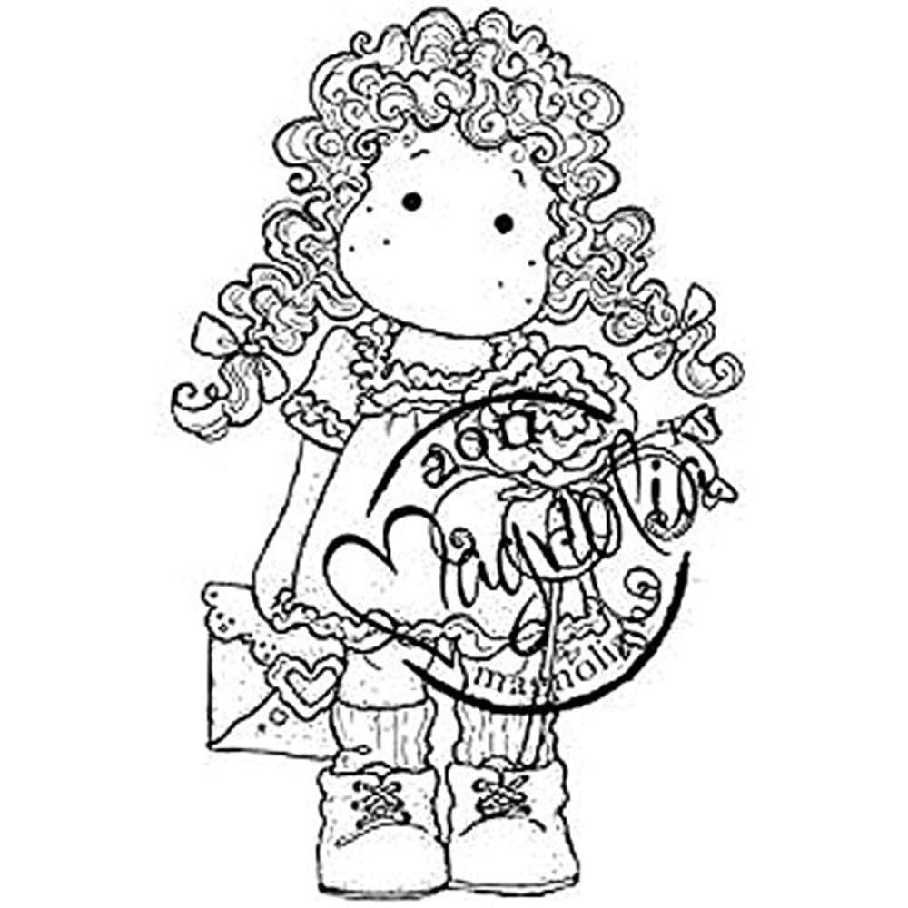 Magnolia Sweet Crazy Cling Stamp 6.5 x 3.5-inch Package-Tilda Sending Love Letter