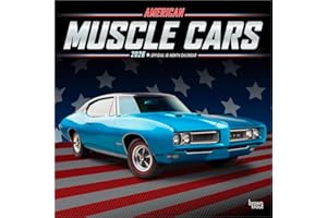American Muscle Cars OFFICIAL | 2026 12 x 24 Inch (Hanging) Monthly Square Wall Calendar | Foil Stamped Cover | Plastic-Free | BrownTrout | USA Motor Ford Chevrolet Chrysler Oldsmobile Pontiac