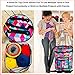 KNITTING & CROCHET BAG with ACCESSORIES - Water Resistant & Tangle-Free Yarn Storage Tote, Crocheting Supplies Organizer & WIP Project Holder with Clear Pocket - Sturdy & Lightweight - Set of 3