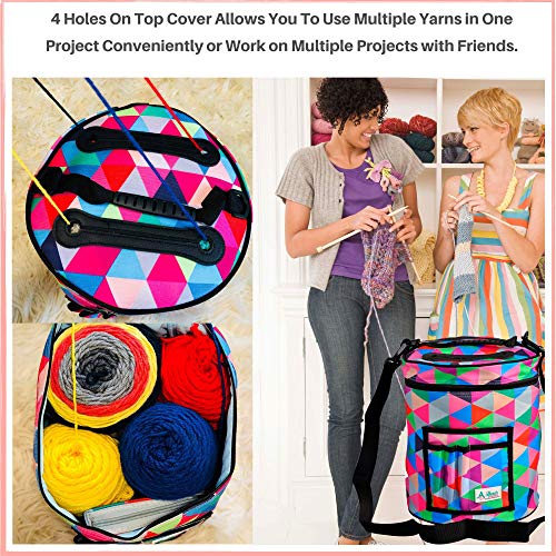 3 KNITTING+CROCHET+BAG+ACCESSORIES+Tangle+Free
