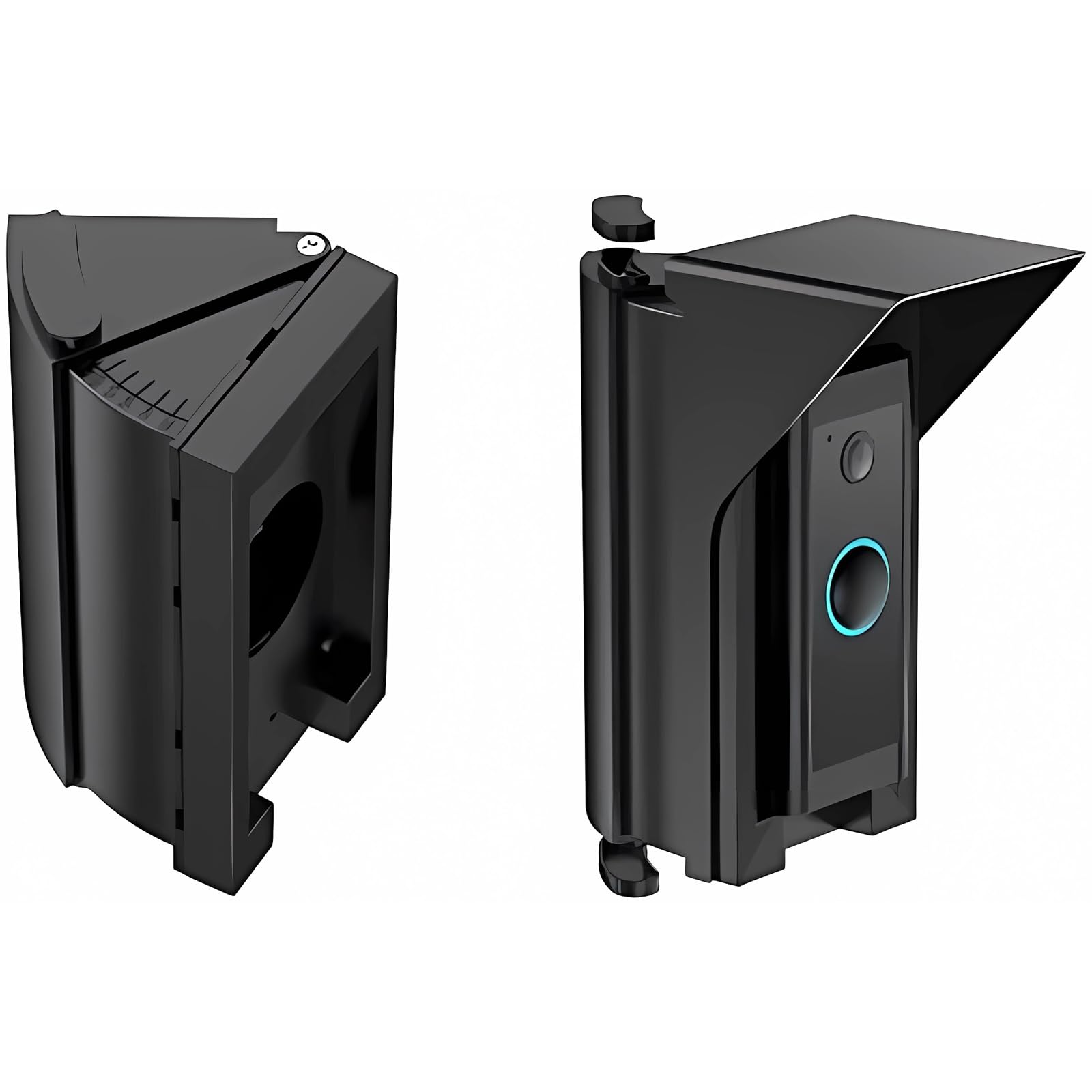 Photo 1 of OLAIKE Waterproof 30 to 60 Degree Doorbell Angle Mount for Video Doorbell 1/2/3/3Plus/4/Wired/Pro/Pro2/(2020 Release), Blink and Nest Doorbell Battery/Wired, Black