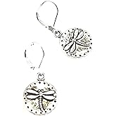 Antiqued Pewter Dragonfly Earrings