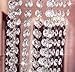 VOVOV 20FT Clear Crystal Garland Chandelier Octagon Beads Chain Beaded Trim