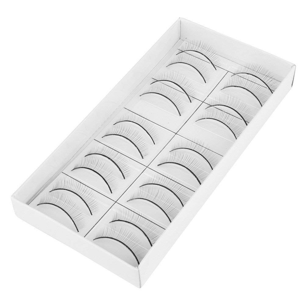 Weimob Mannequin Closed Eyes Practice Training Head and Practice Lahes Set Makeup Cosmetology Mannequin Head Doll for Fake False Eyelash Eye Extension Practice Make Up Tool Set (lash*10pairs)