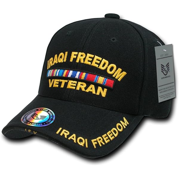 JM Warriors Operation Iraqi Freedom Veteran Hat for Men Officially