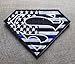 Police Thin Blue Line Superman Patch