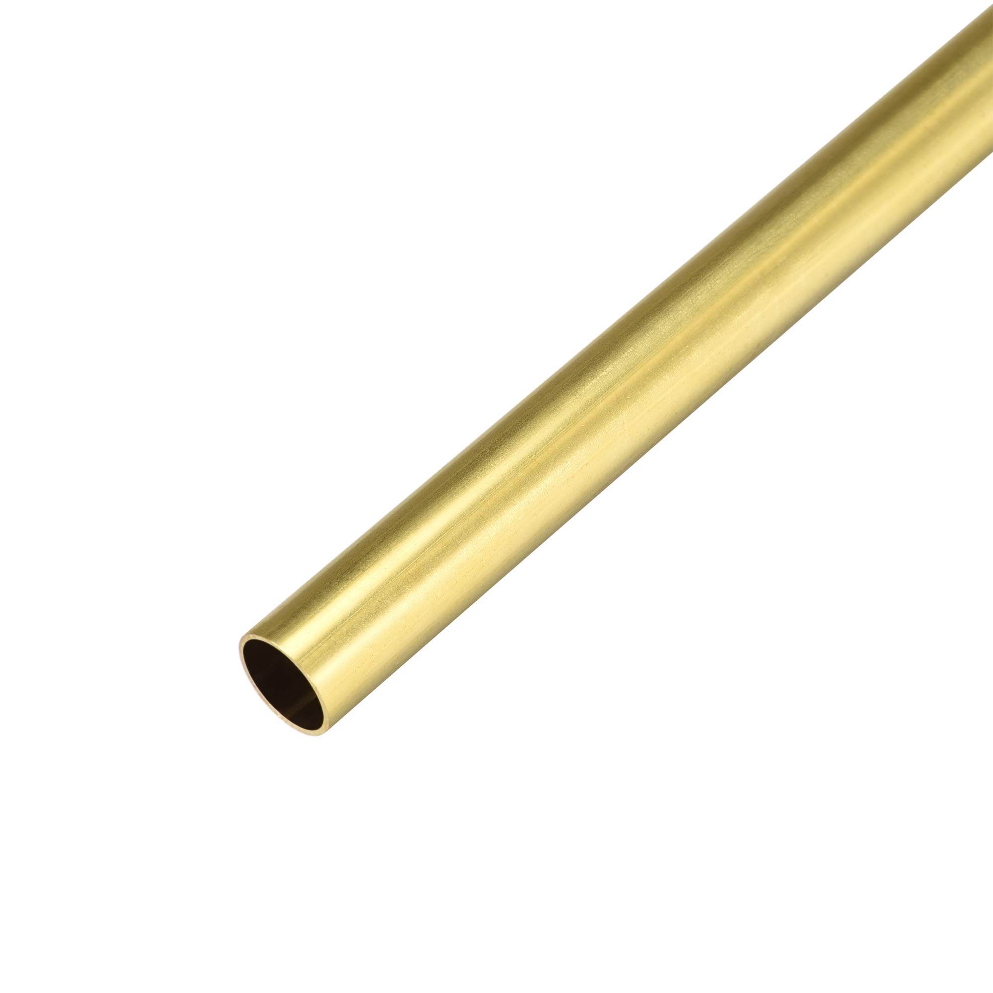 uxcell Brass Round Tube 300mm Length 12mm OD 0.5mm Wall Thickness Seamless Straight Pipe Tubing