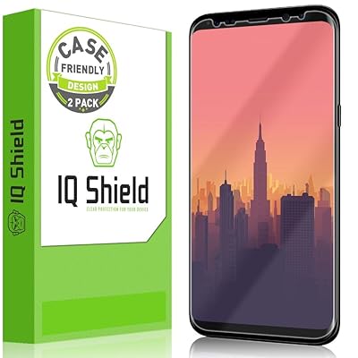 [2-Pack] IQ Shield LiQuidSkin Clear [Case Friendly] Screen Protector for Samsung Galaxy S8 Plus Bubble Free Film [Not Glass]