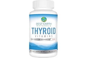Best Earth Naturals Thyroid Support Supplement for Women and Men - 60 Capsules