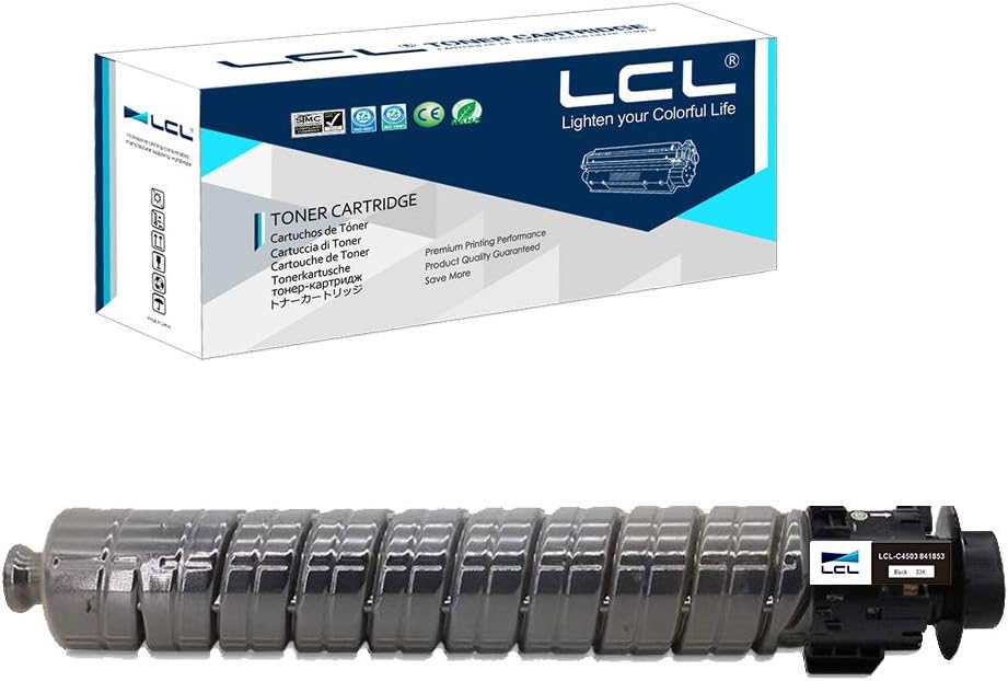 LCL Compatible Toner Cartridge 841853 Aficio Mp C4503 MP C5503 MP C6003 (1PK Black) Replacement for Ricoh Aficio MP C4503a sp C4503sp C5503a sp C5503sp C6003sp MP-C-4503 MP-C-5503 MP-C-6003